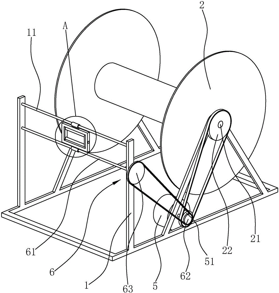 Rolling device for oil containment boom for oil contamination on sea surface