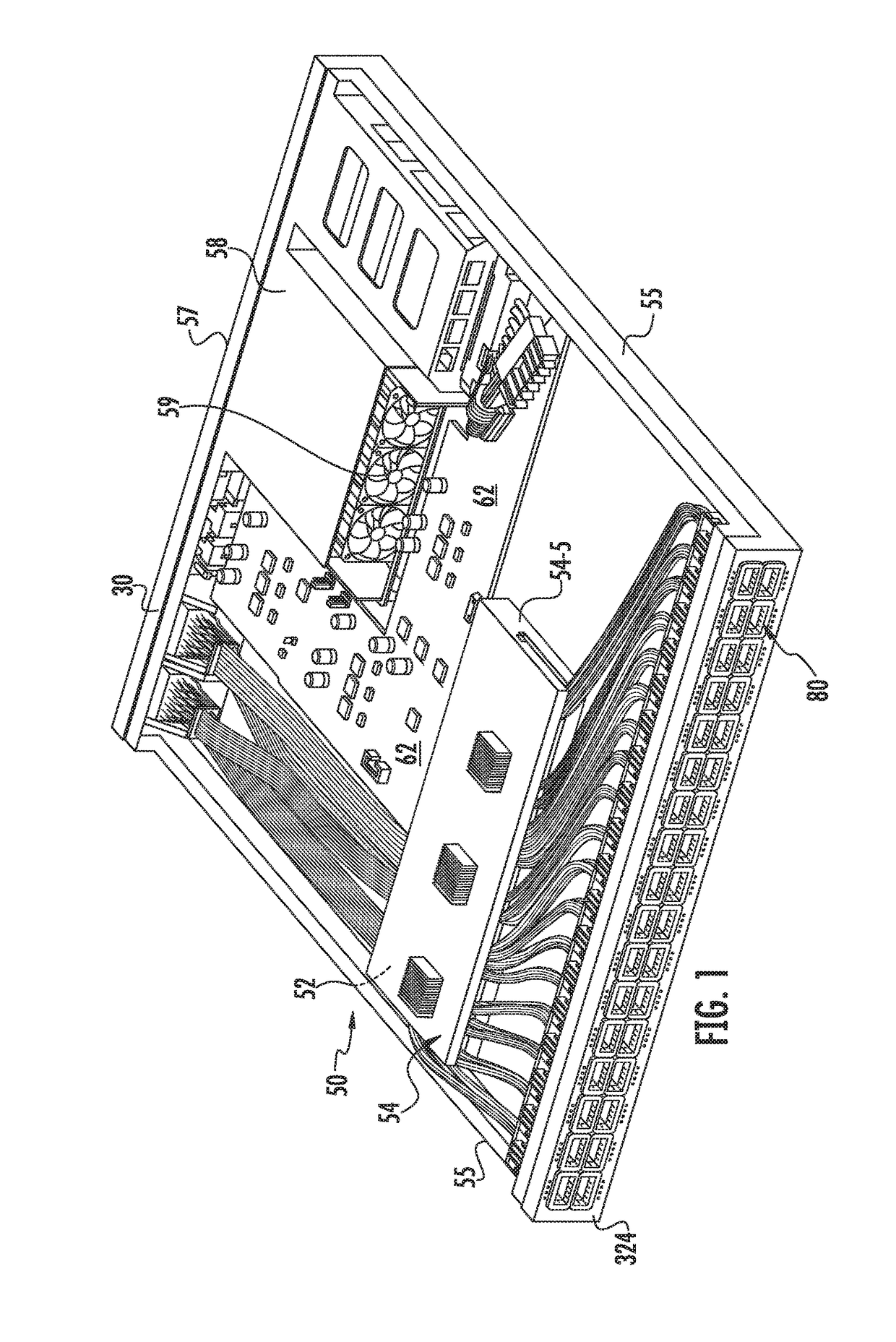 Circuit board bypass assemblies and components therefor