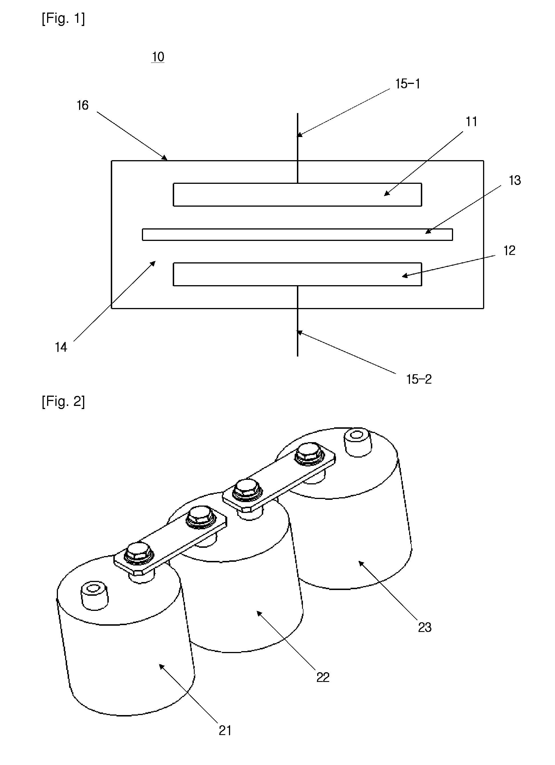 Electrochemical cell having quasi-bipolar structure