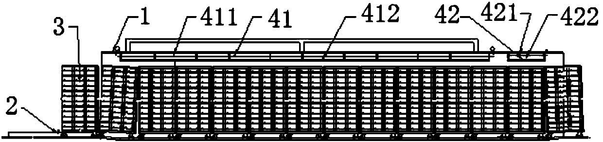 Tunnel type egg washing device