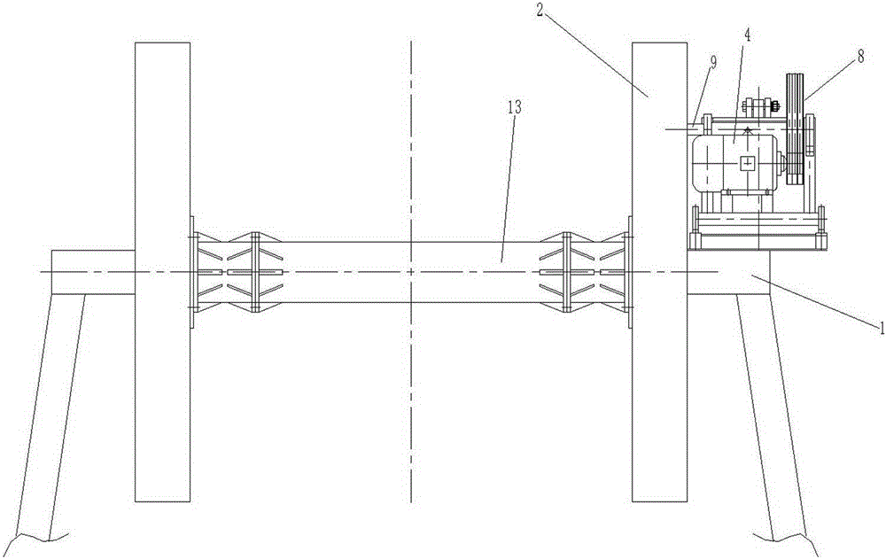 Driving device and swing arm type amusement instrument using driving device