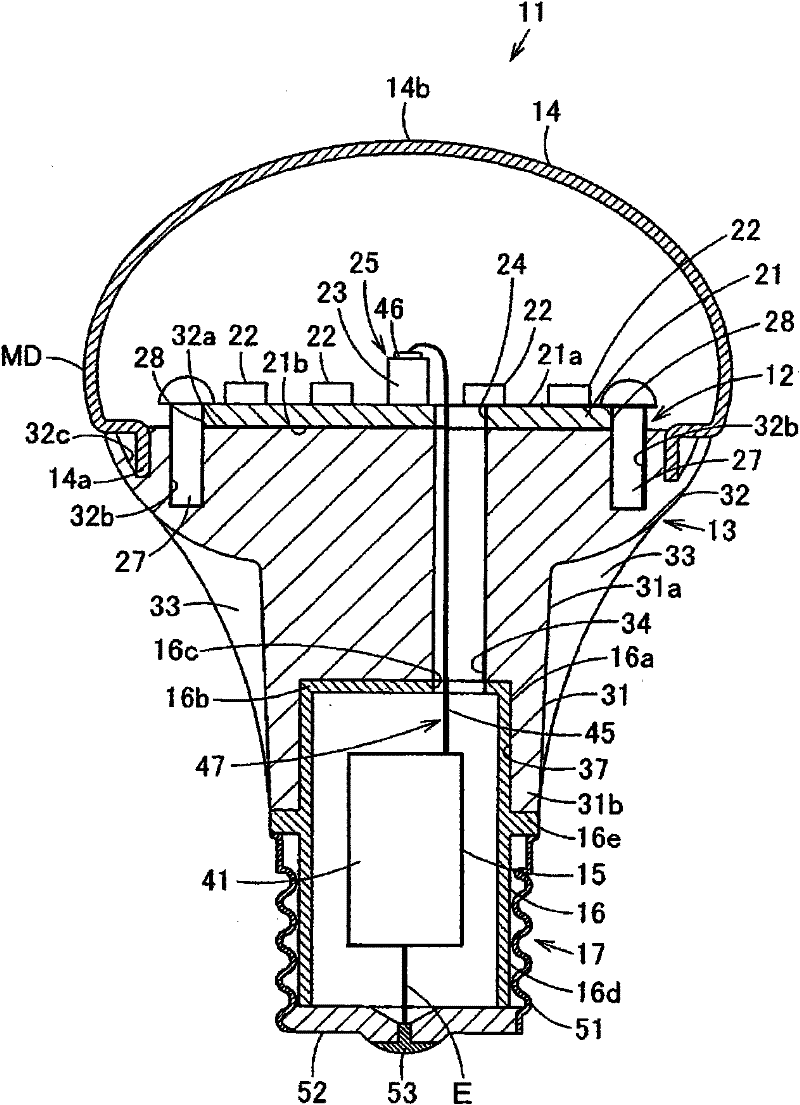 Lamp and lighting equipment