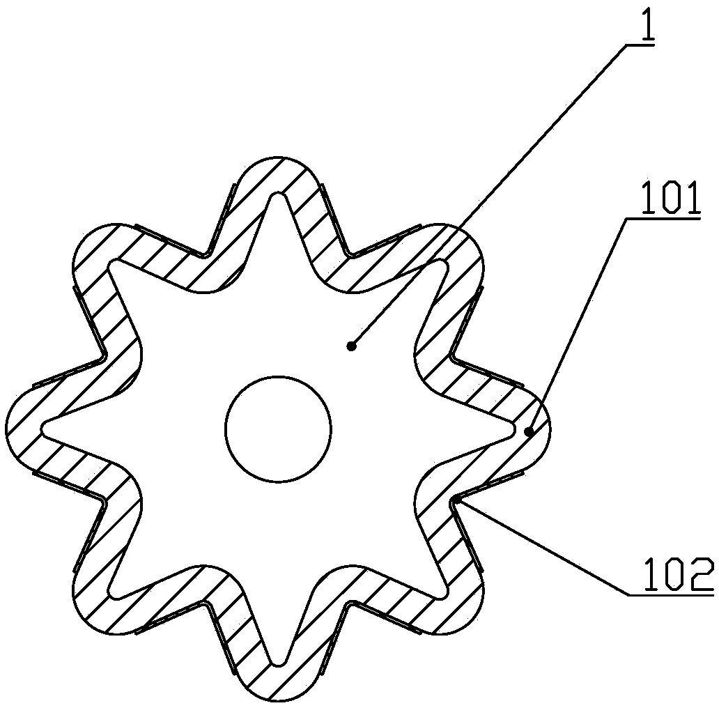 Through-and-through-wound hemostatic balloon device