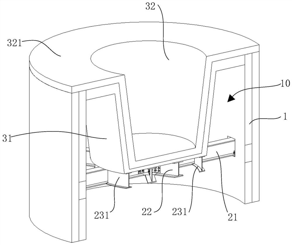 Silo structure three-dimensional greening structure and construction method thereof