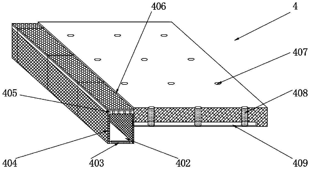 Plastic track convenient to drain water