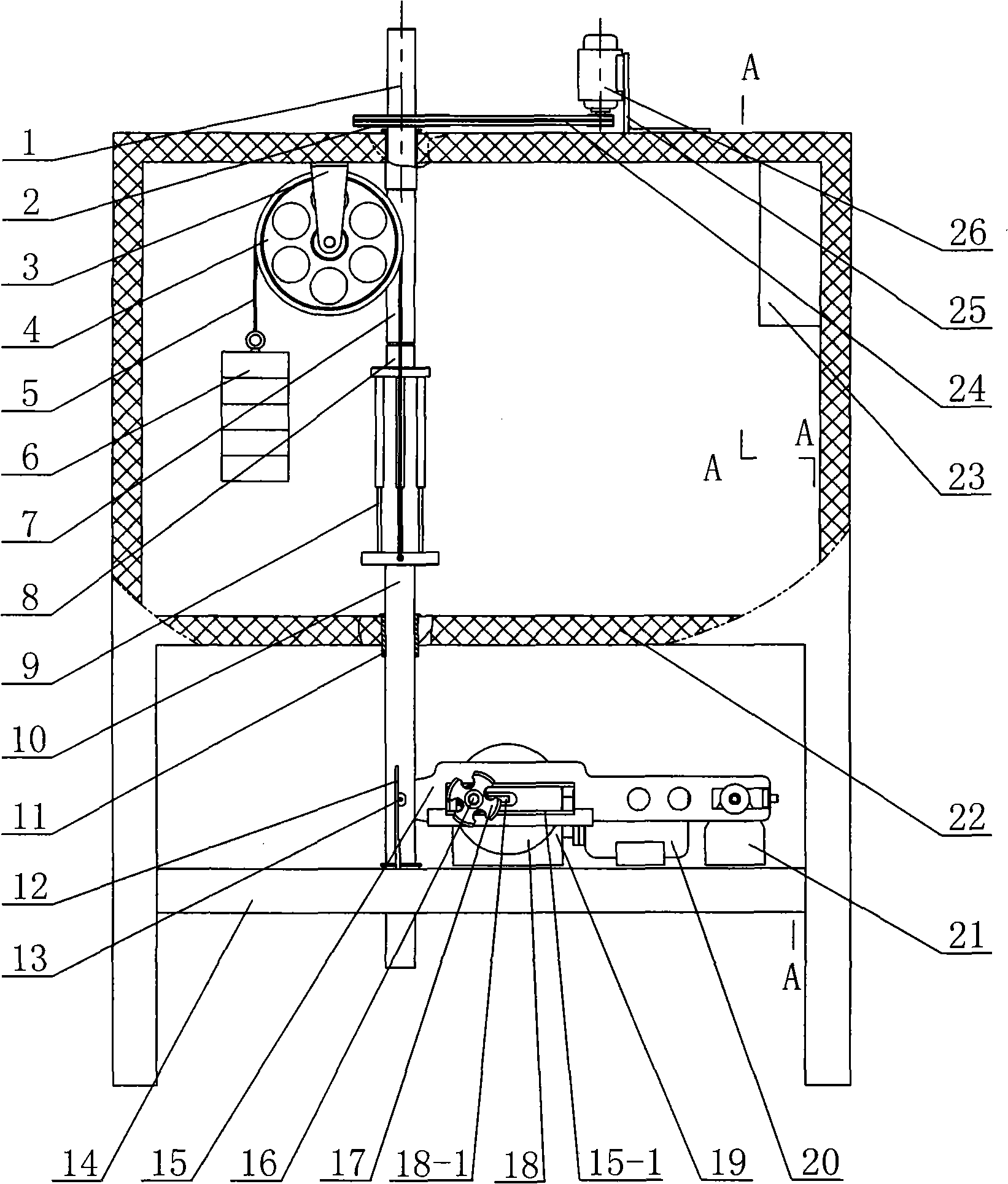 Gas spring environmental simulated fatigue-testing machine