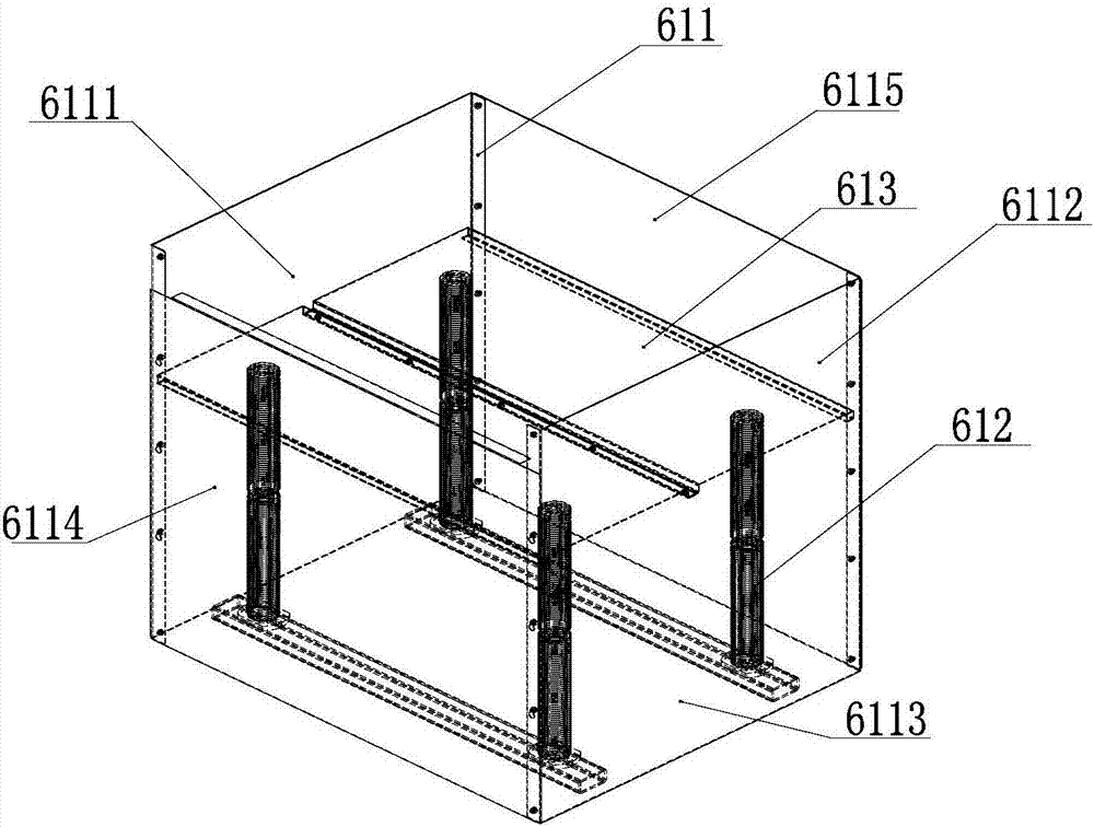 Multi-bin dynamic stored package automatic storing device and method