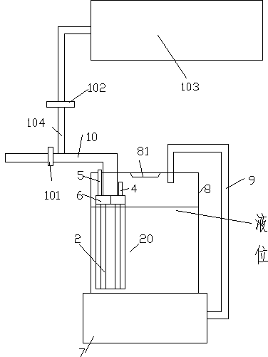 Liquid feeding device with connection part having radial long and narrow groove and liquid storage tank