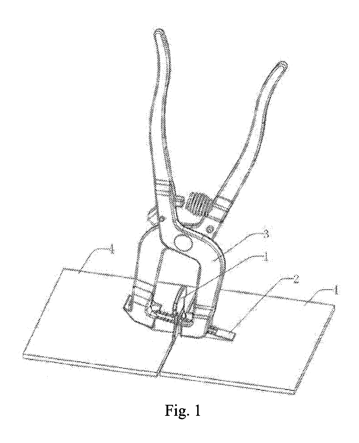 Ceramic tile leveling bracket, pushing and clamping pliers and ceramic tile leveling and laying system