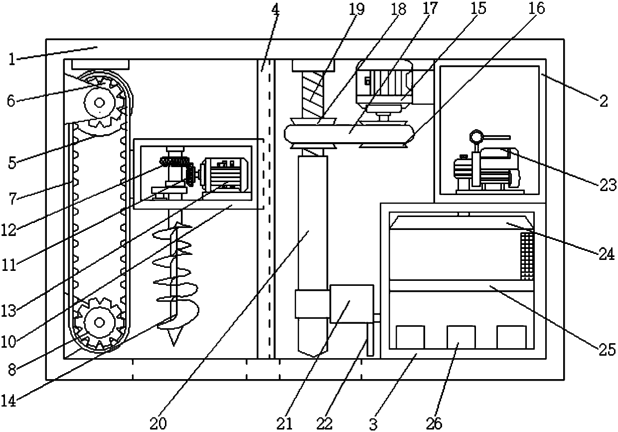 Soil collection device based on geological detection