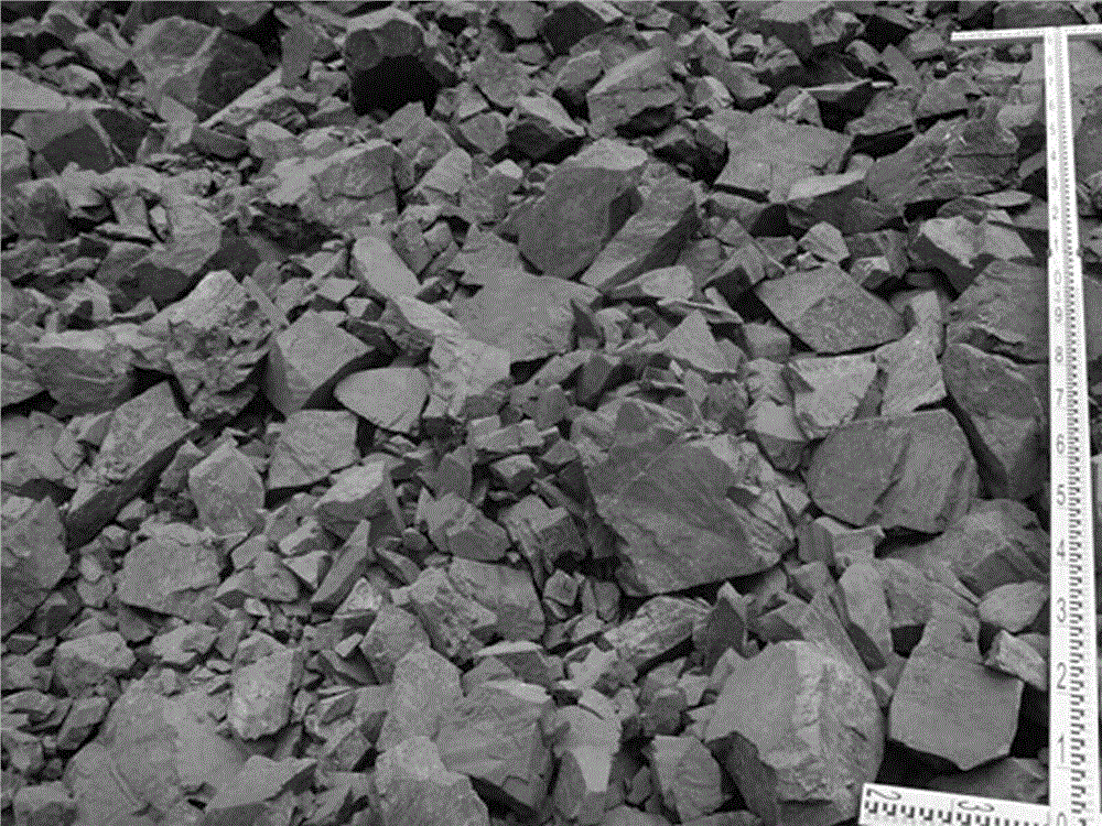 System evaluation method for block distribution after ore blasting