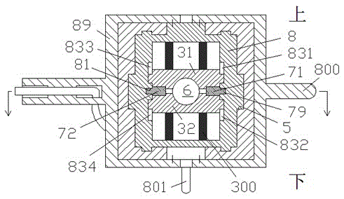 Implementing method for plate spraying process with limiting conducted through limiting sensor and guiding conducted through convex strip guide groove