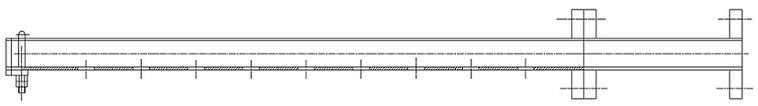 Vaporizing tower for producing gas-mixed carbon black