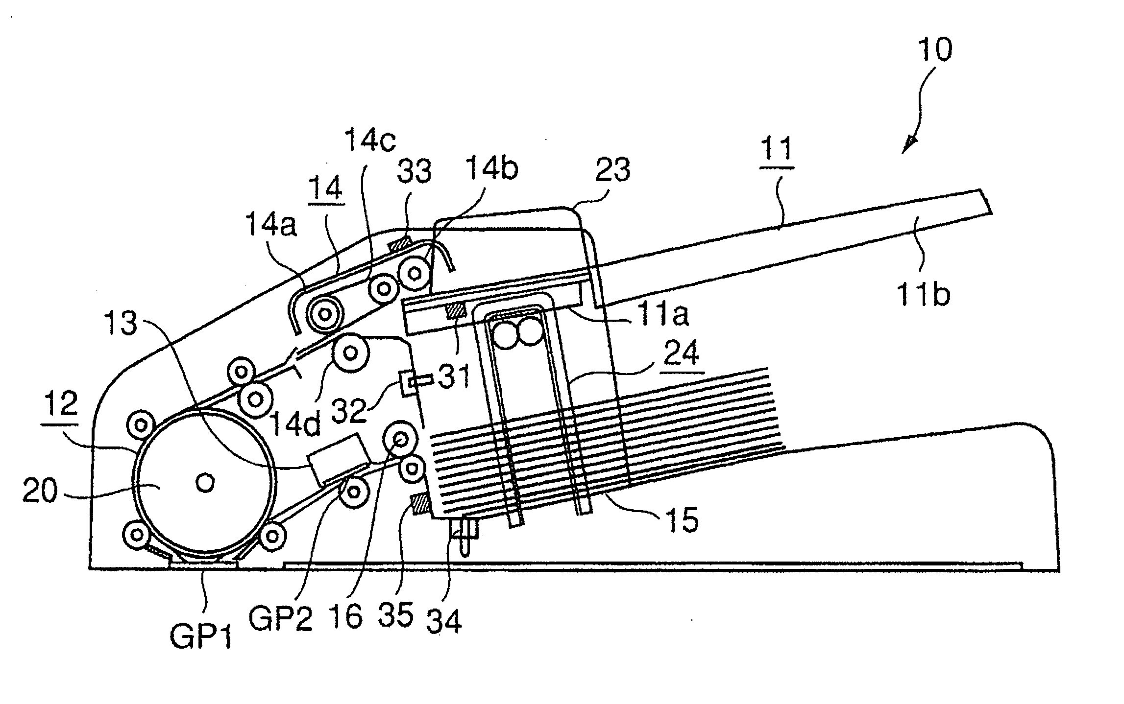 Original document transport device