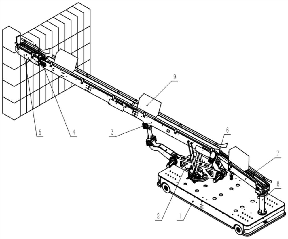 Self-adaptive trolley loading and unloading system