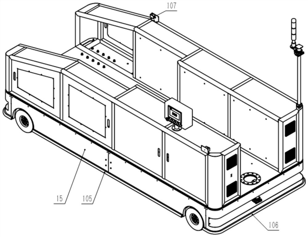 Self-adaptive trolley loading and unloading system