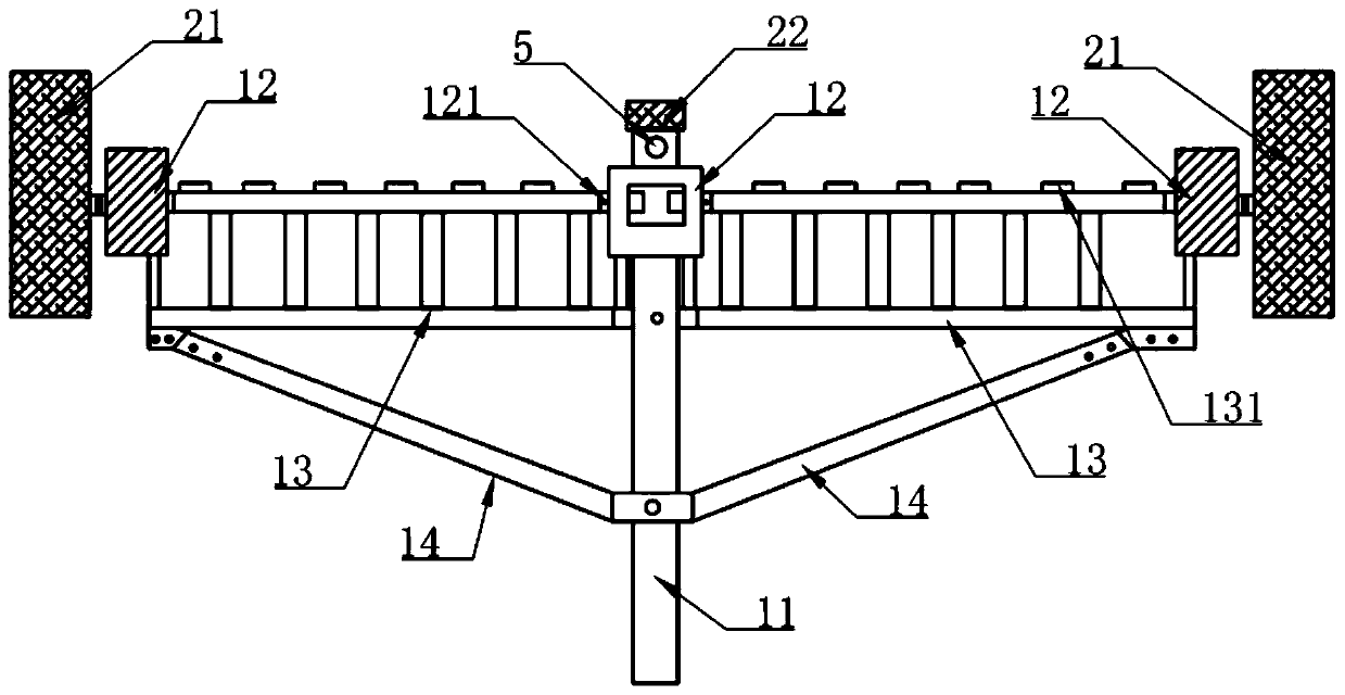 A drip irrigation belt retracting device