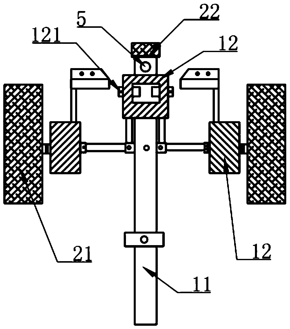 A drip irrigation belt retracting device