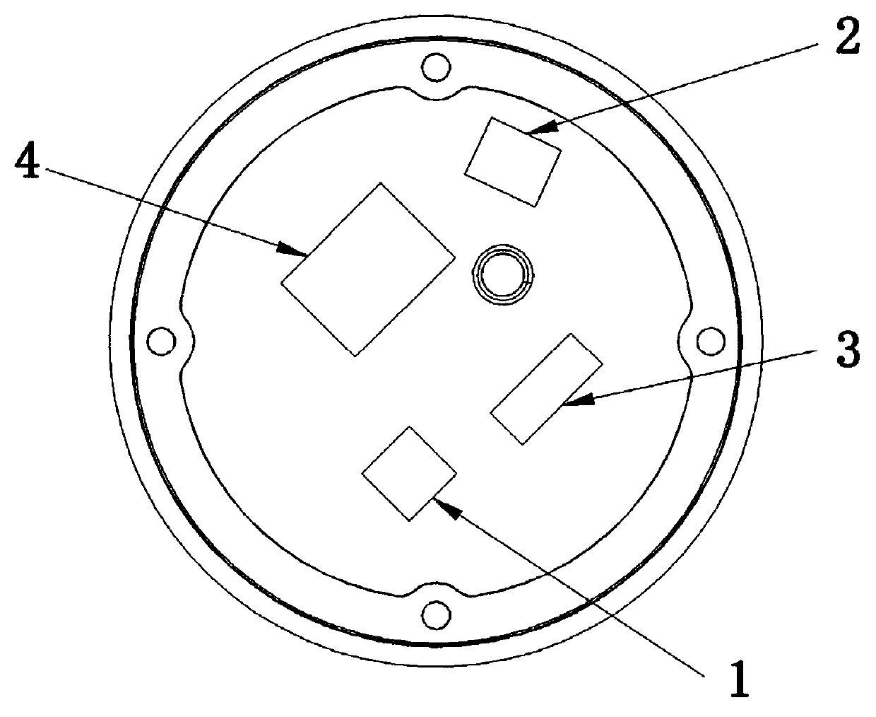 Device for detecting parking space in parking lot and detection method