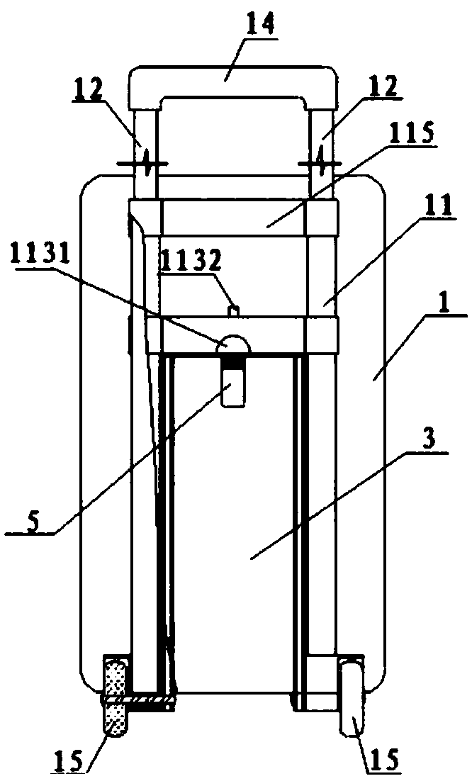 Draw-bar-box wheel shrinking and ejecting structure