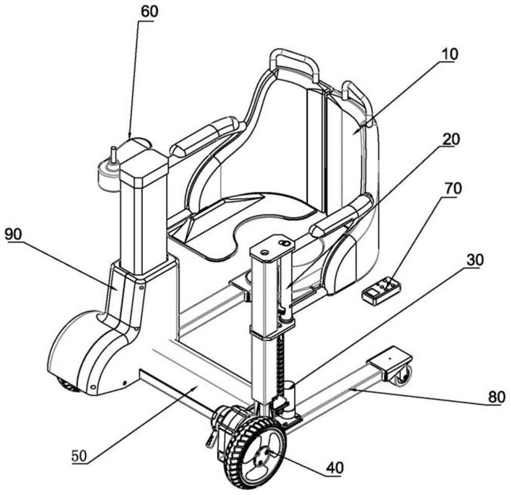 Self-service type displacement robot