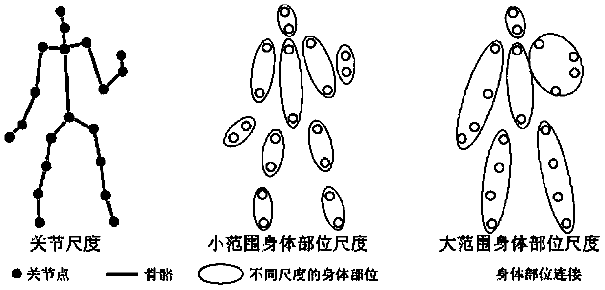 Human skeleton-oriented motion prediction method and system