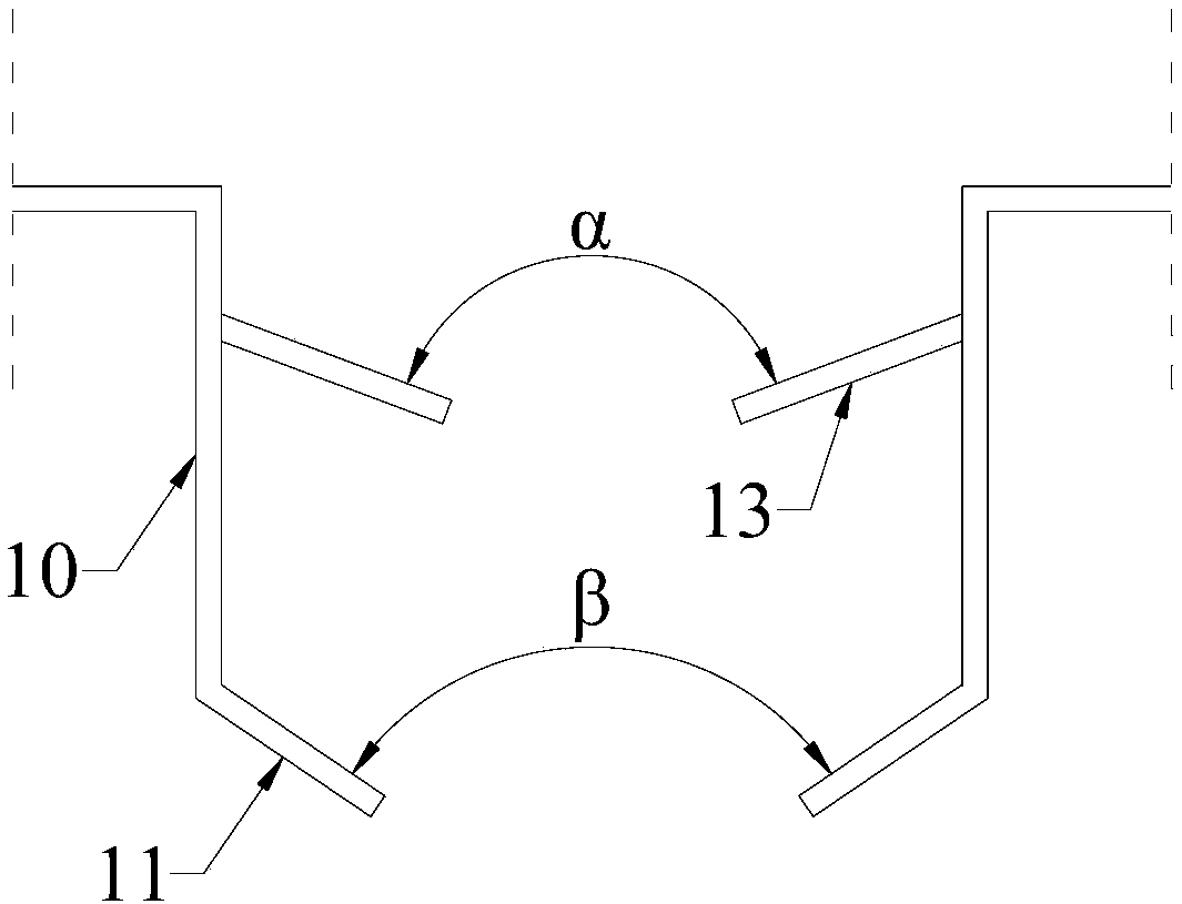 Dedicated hanging rack for shot blasting of cast cylinder block of engine