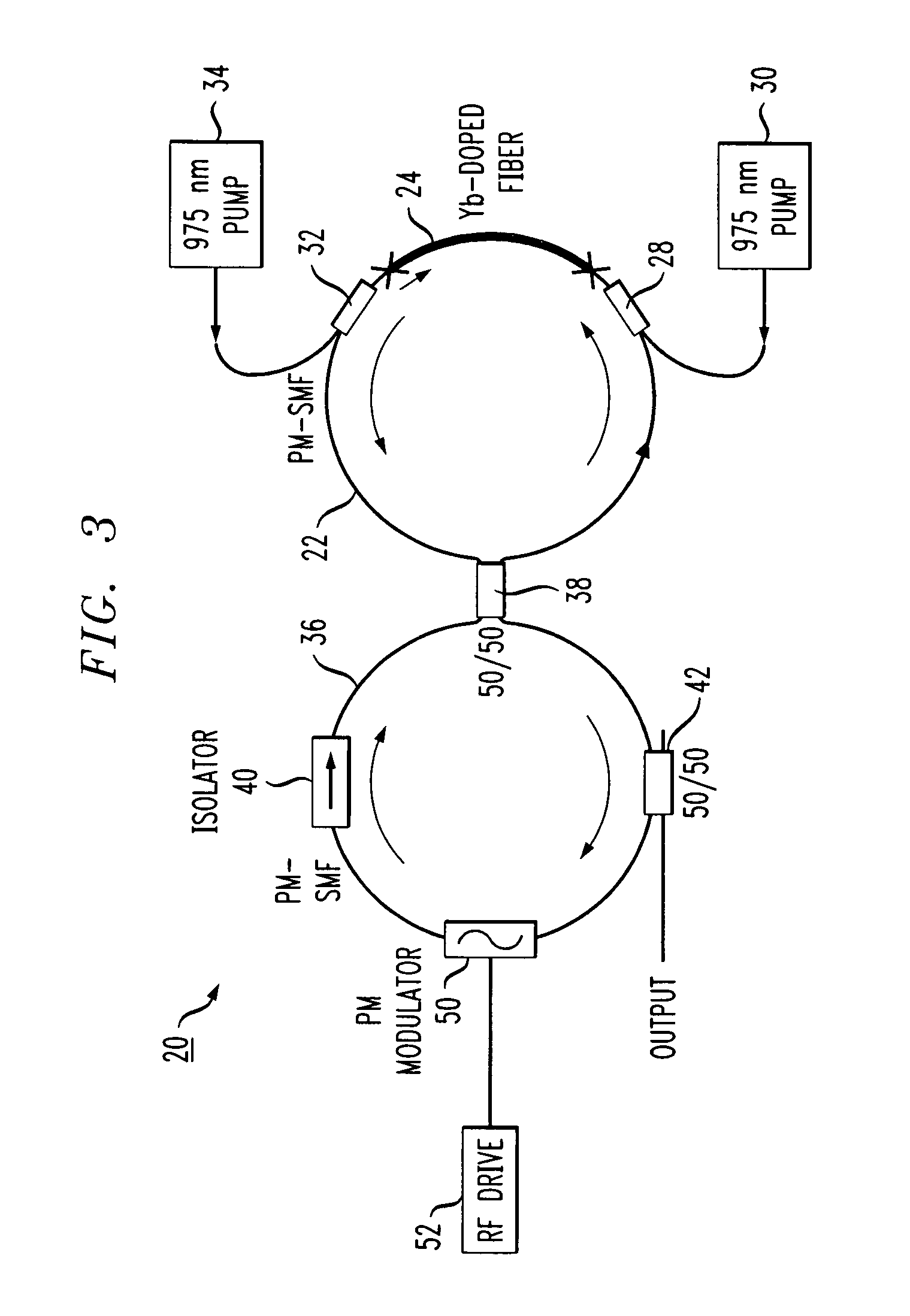 Passively modelocked figure eight fiber laser