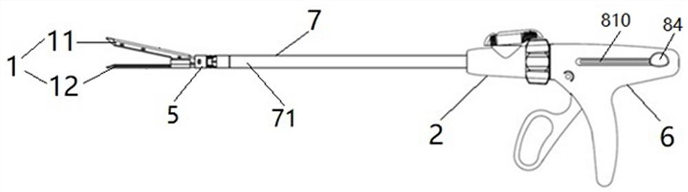 Cutting knife guard plate assembly, anastomat and steering control method