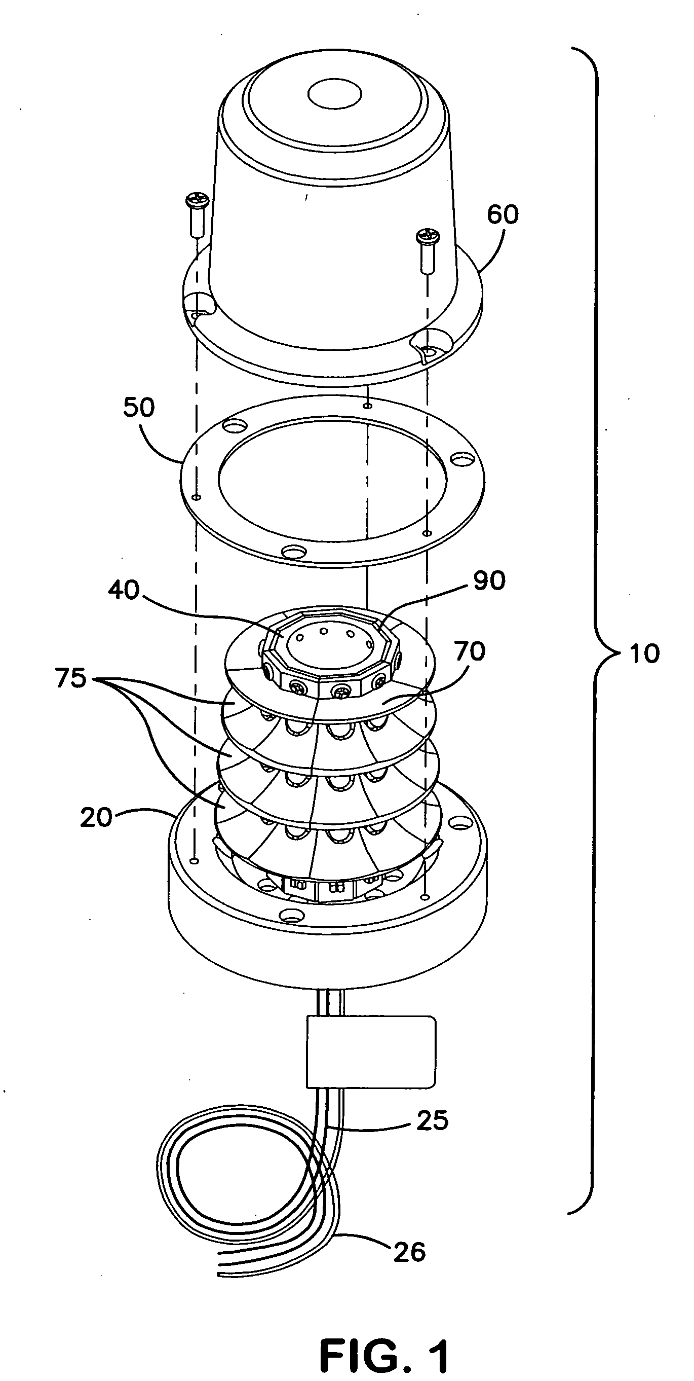 LED aircraft anticollision beacon