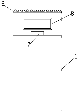 Gummed tape cutting device capable of measuring length