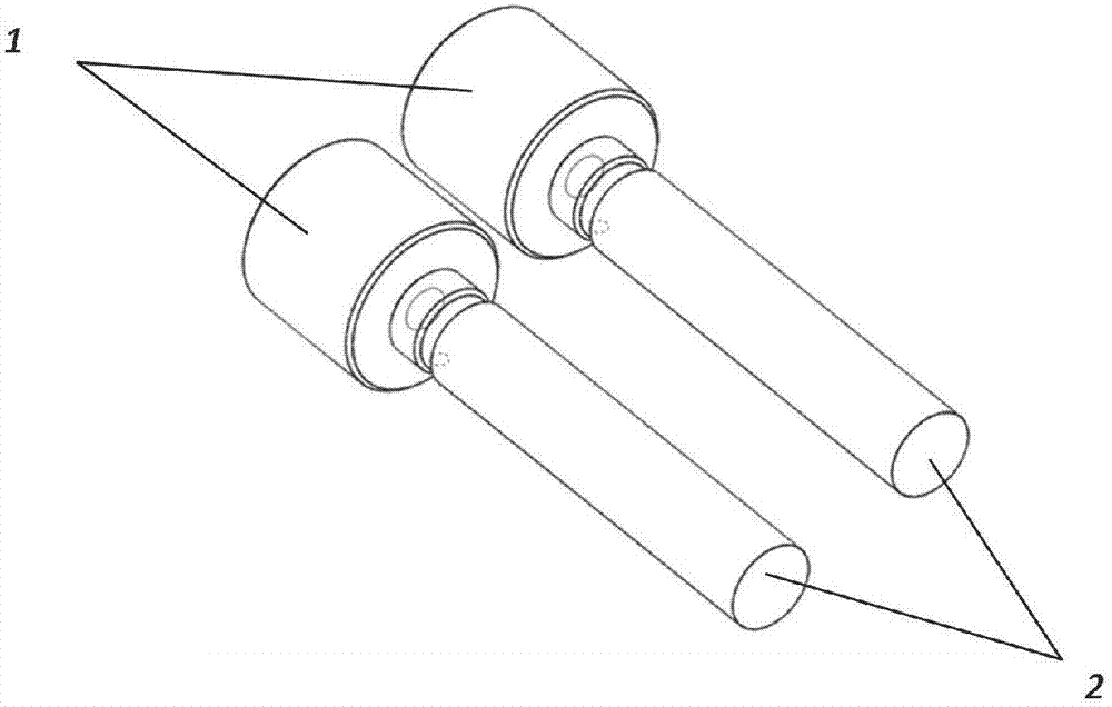 An ultrasonic probe rotating device and its use method and application