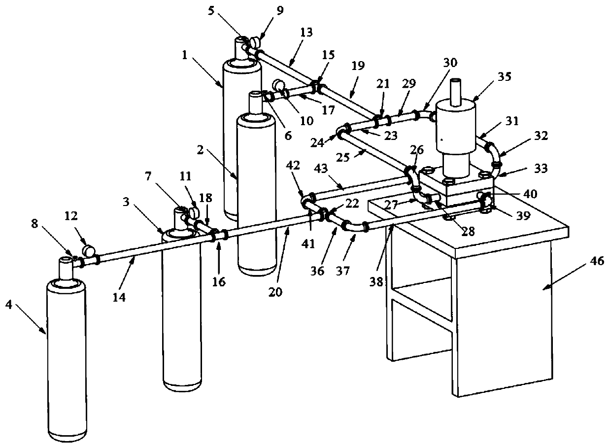 Venturi premixed swirl combustion experiment table