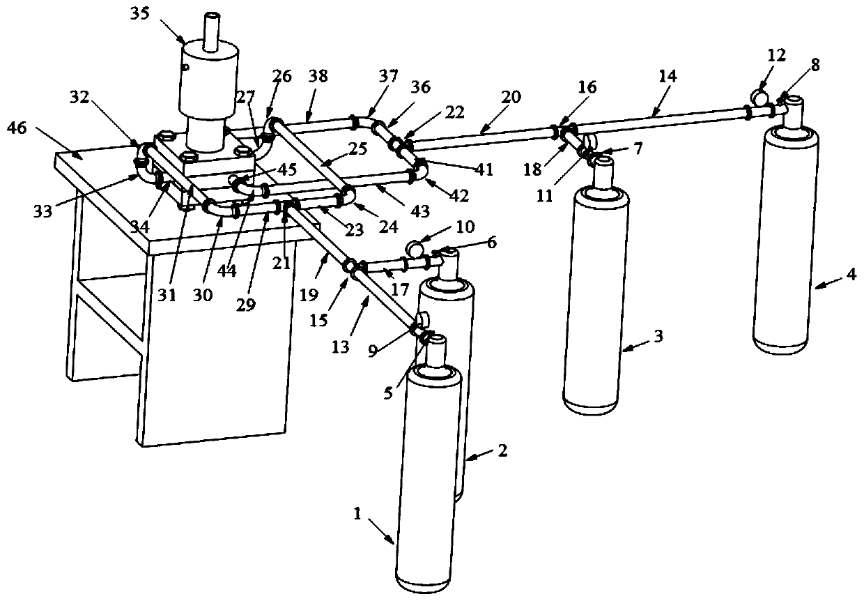 Venturi premixed swirl combustion experiment table