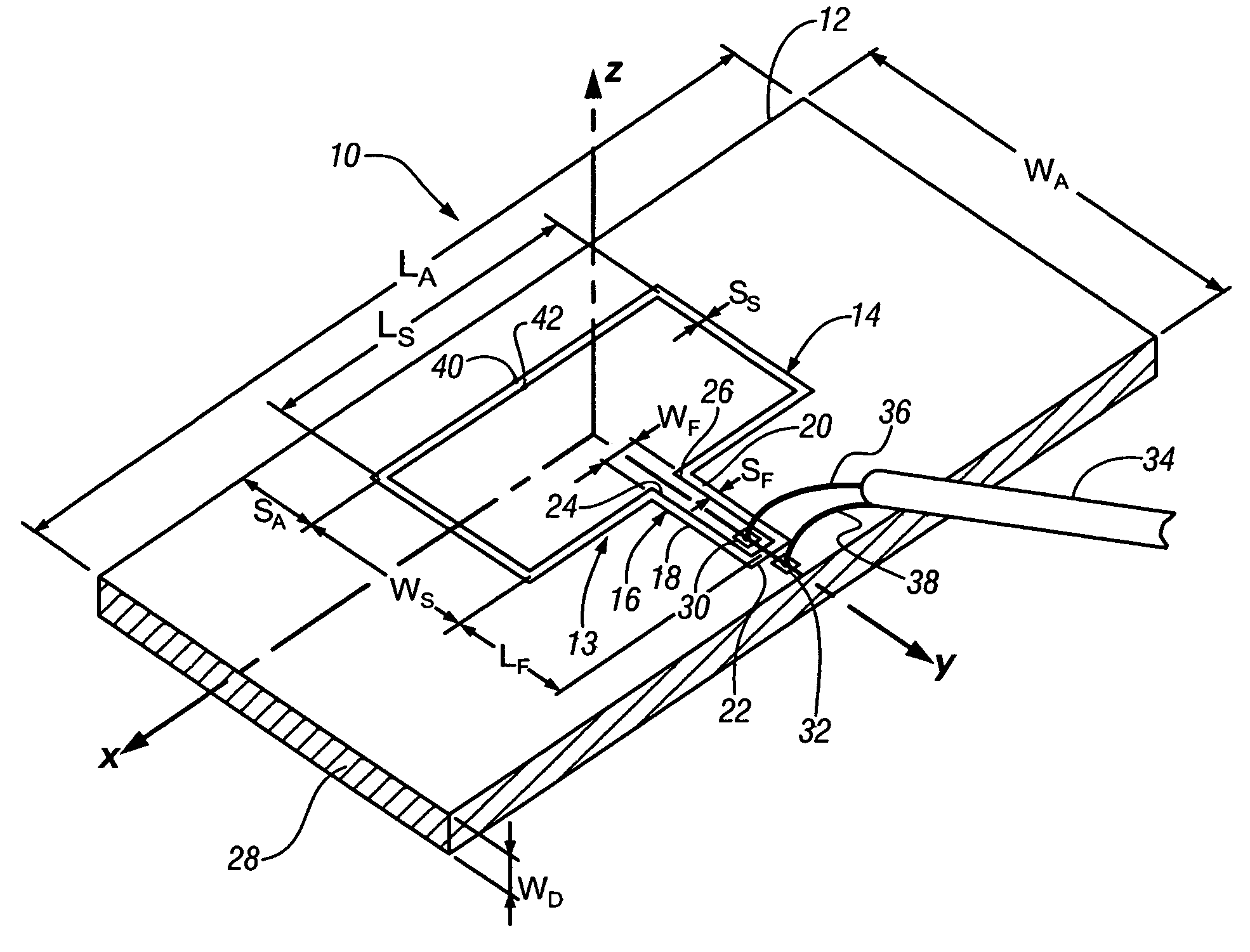 Transparent thin film antenna