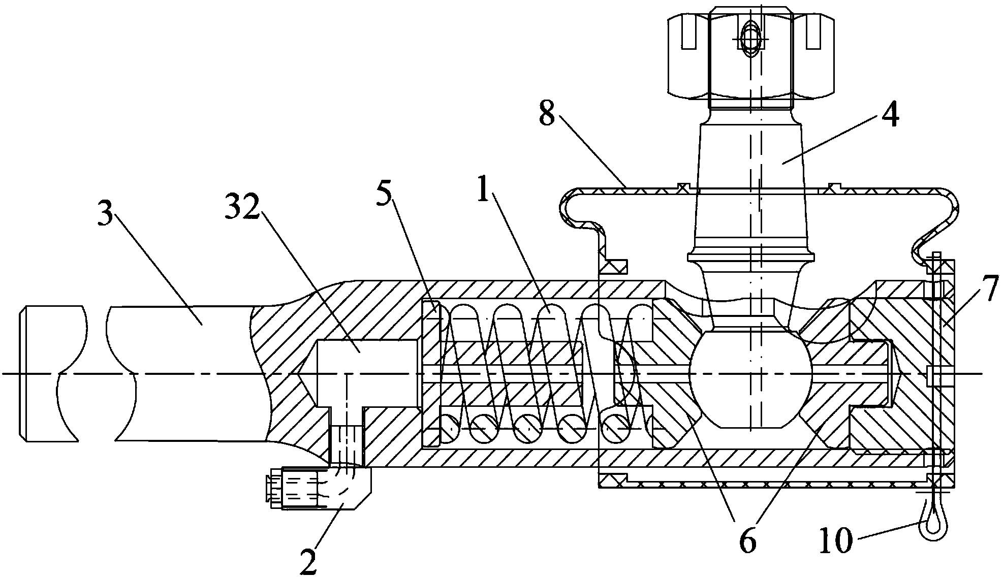 Automobile pull rod assembly