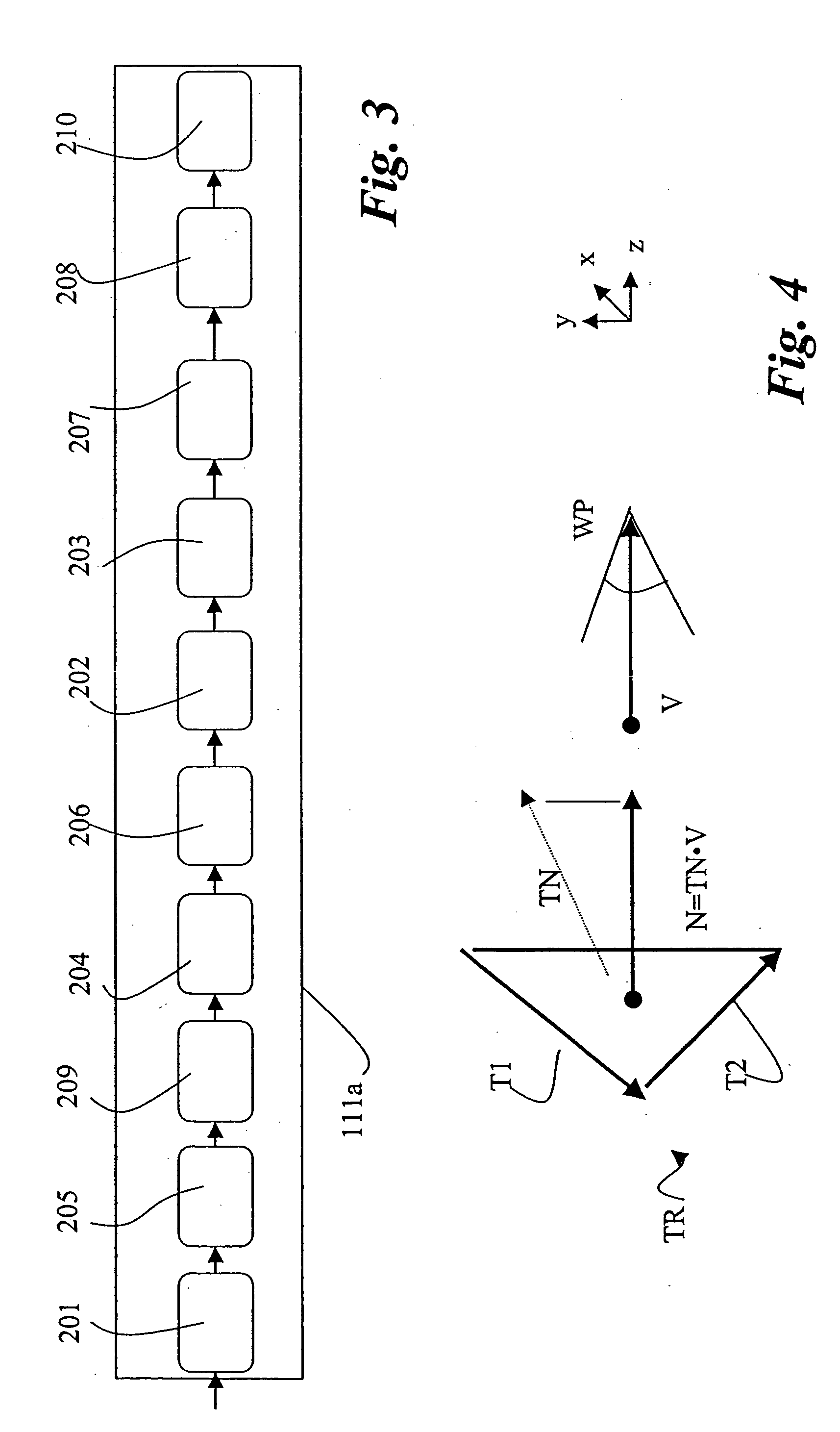 Geometric processing stage for a pipelined graphic engine, corresponding method and computer program product therefor