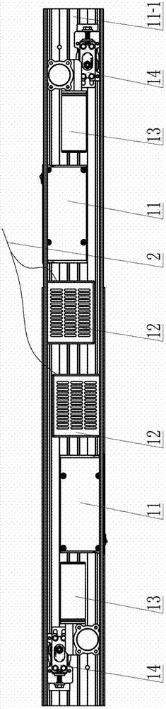 Transmission mechanism of closet type electric partition door