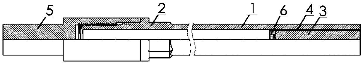 Treatment method for fatigue test sample clamping part of hollow sucker rod