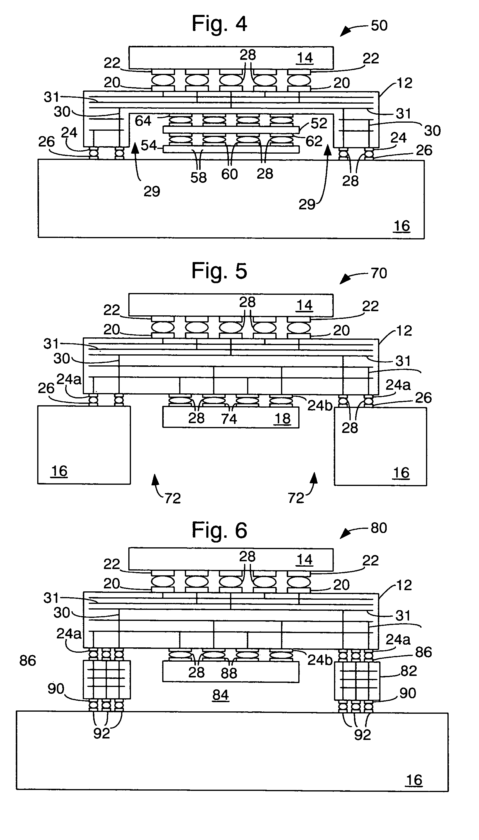 Stack package for high density integrated circuits