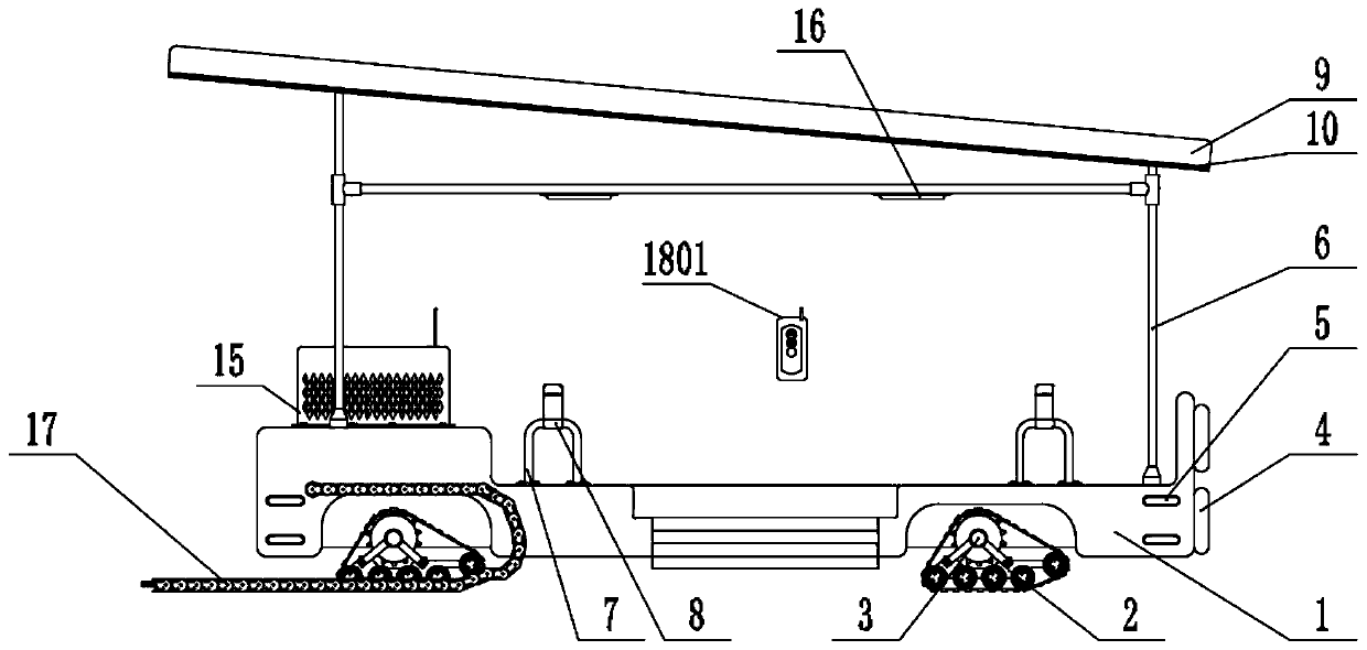 A short-distance material transfer device for subway construction