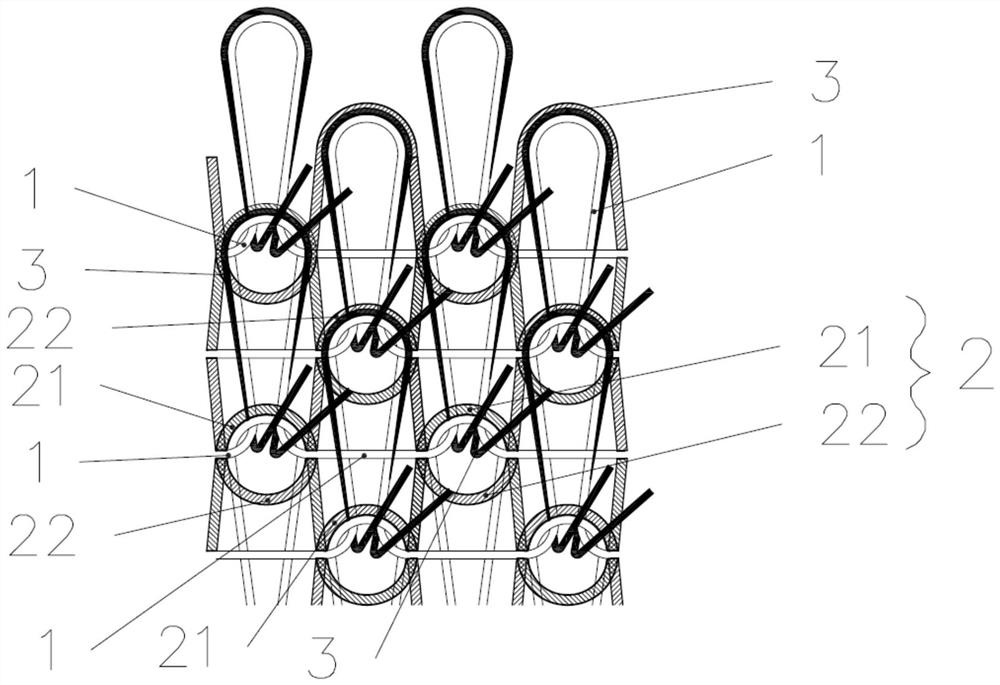 Artificial fur knitted fabric and knitting method thereof