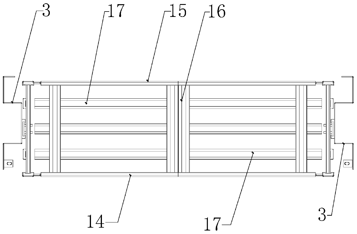 Portable push-and-pull type cargo box fence