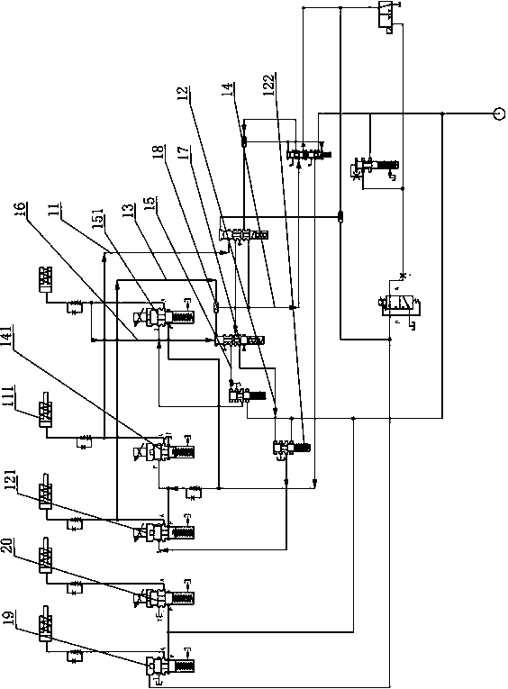 Gear maintenance hydraulic control system and gearbox