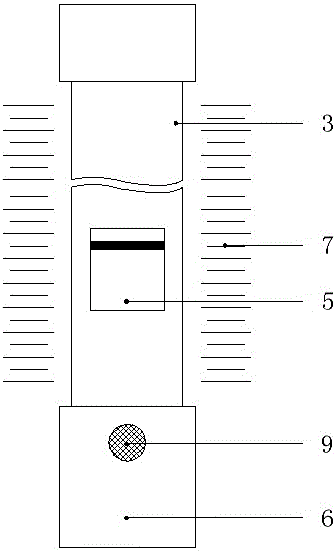 Luminous liquid level meter