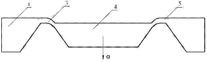 Hole-crack double-bridge type acceleration sensor chip and preparation method thereof