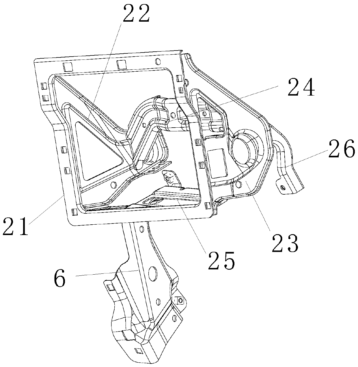 Instrument desk framework convenient to assemble and installation method thereof