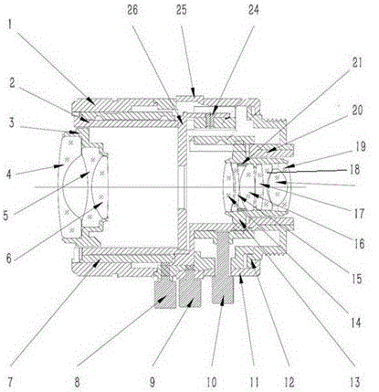 High-resolution manual zoom camera lens and control method thereof