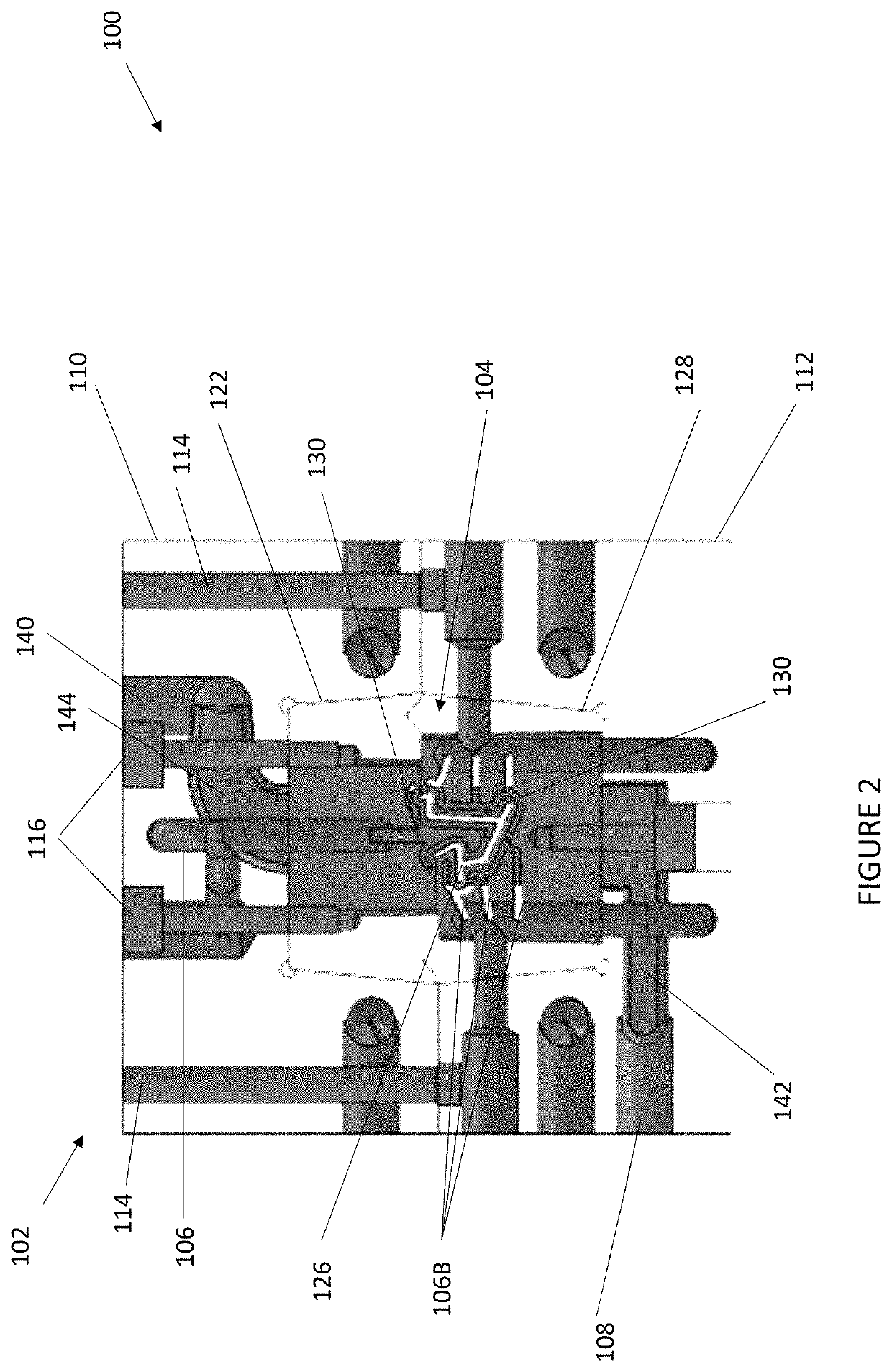 Sizer for an extrusion machine with improved cooling and vacuum channels