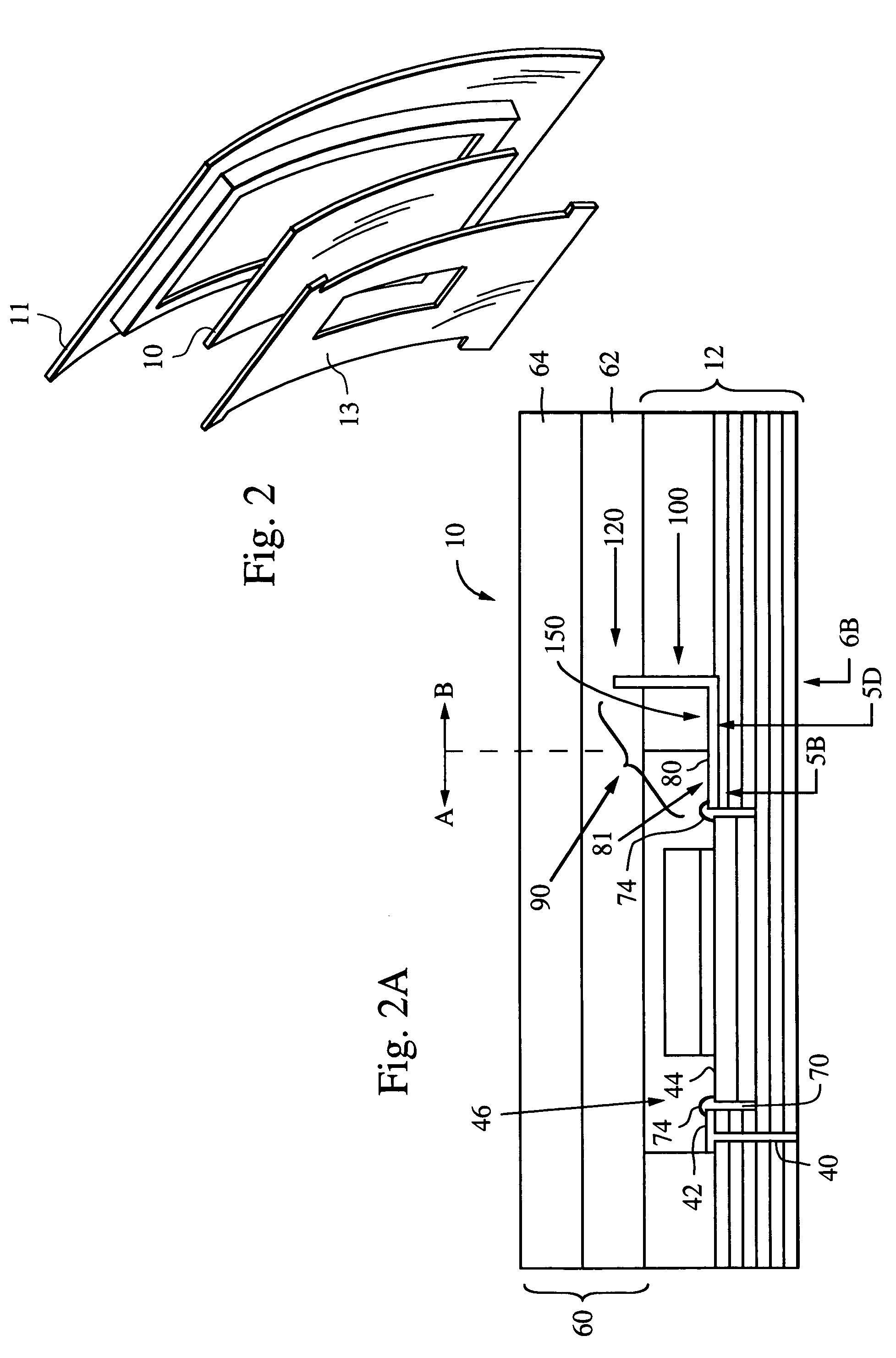 Embedded RF vertical interconnect for flexible conformal antenna